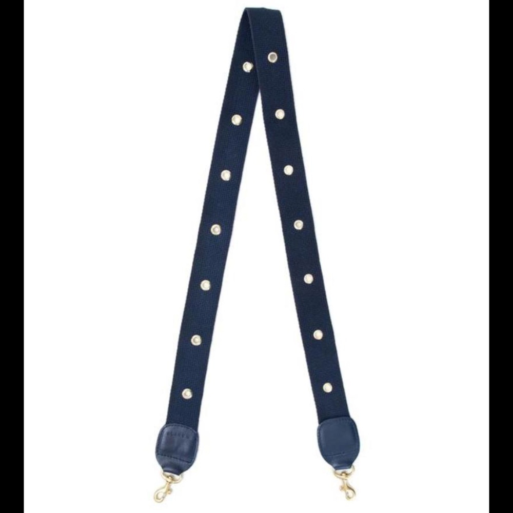 BNWT Clare V crossbody dark navy strap with grommets